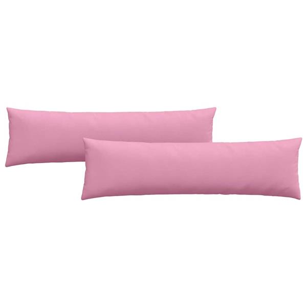 Grote foto vidaxl sofa kussens 2 pcs roze 145 x 40 cm stof huis en inrichting woningdecoratie