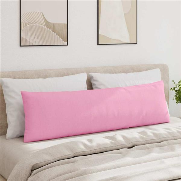 Grote foto vidaxl sofa kussens 2 pcs roze 145 x 40 cm stof huis en inrichting woningdecoratie