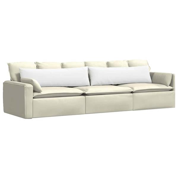 Grote foto vidaxl sofa kussens 2 pcs wit 145 x 40 cm stof huis en inrichting woningdecoratie