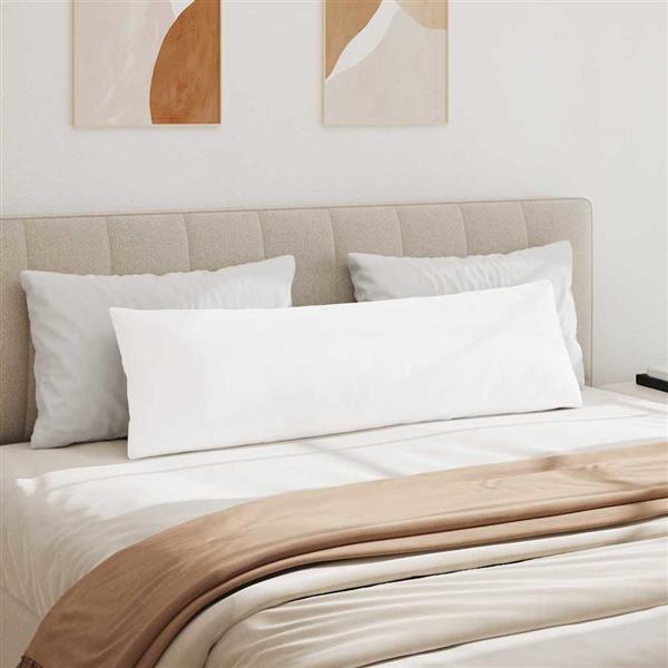 Grote foto vidaxl sofa kussens 2 pcs wit 145 x 40 cm stof huis en inrichting woningdecoratie