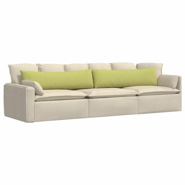 Grote foto vidaxl sofa kussens 2 pcs lichtgroen 145 x 40 cm stof huis en inrichting woningdecoratie