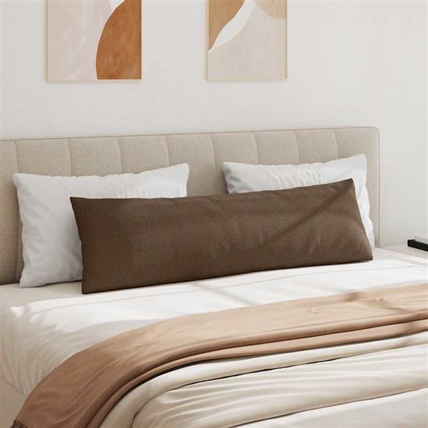 Grote foto vidaxl sofa kussens 2 pcs bruin 145 x 40 cm stof huis en inrichting woningdecoratie