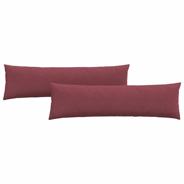 Grote foto vidaxl sofa kussens 2 pcs wijnrood 145 x 40 cm stof huis en inrichting woningdecoratie