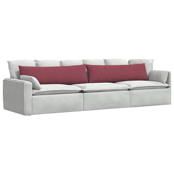 Grote foto vidaxl sofa kussens 2 pcs wijnrood 145 x 40 cm stof huis en inrichting woningdecoratie