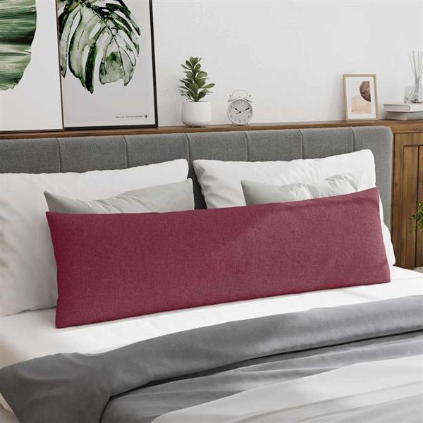 Grote foto vidaxl sofa kussens 2 pcs wijnrood 145 x 40 cm stof huis en inrichting woningdecoratie