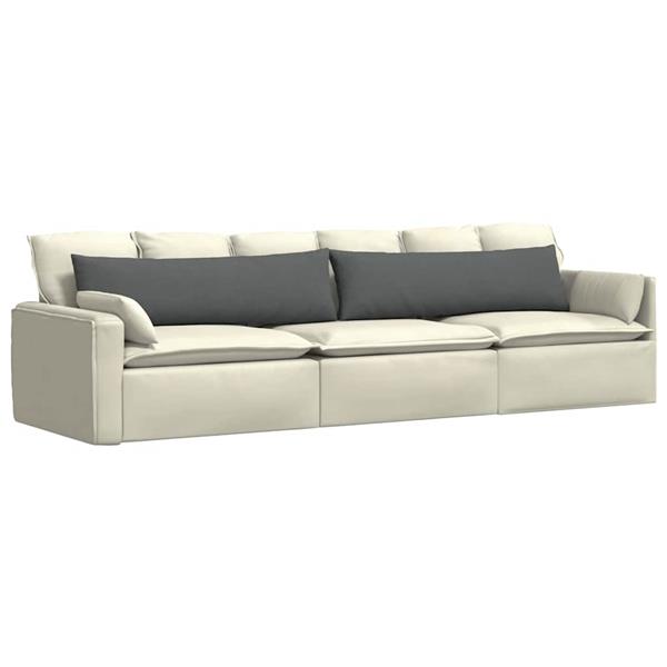 Grote foto vidaxl sofa kussens 2 pcs donkergrijs 145 x 40 cm stof huis en inrichting woningdecoratie