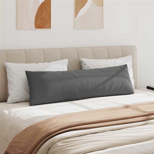 Grote foto vidaxl sofa kussens 2 pcs donkergrijs 145 x 40 cm stof huis en inrichting woningdecoratie