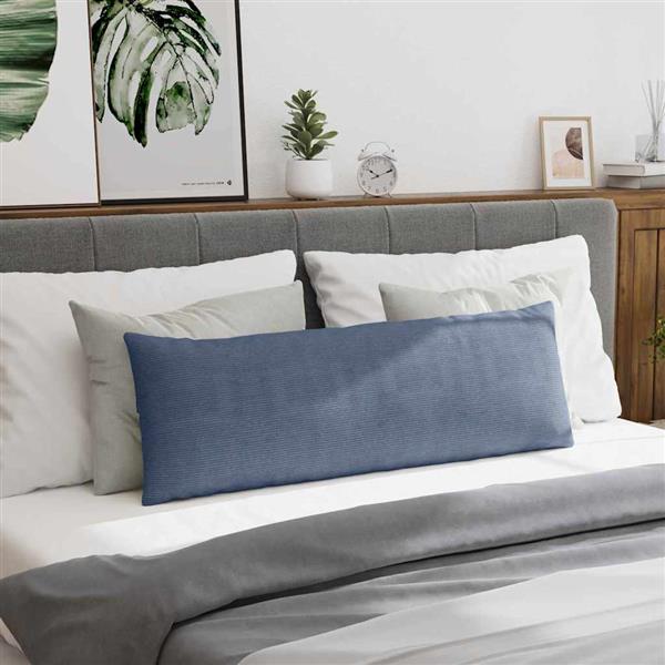 Grote foto vidaxl sofa kussens 2 stuks blauw 120 x 40 cm cordstof huis en inrichting woningdecoratie