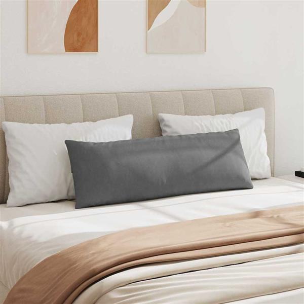 Grote foto vidaxl sofa kussens 2 stuks donkergrijs 120 x 40 cm stof huis en inrichting woningdecoratie