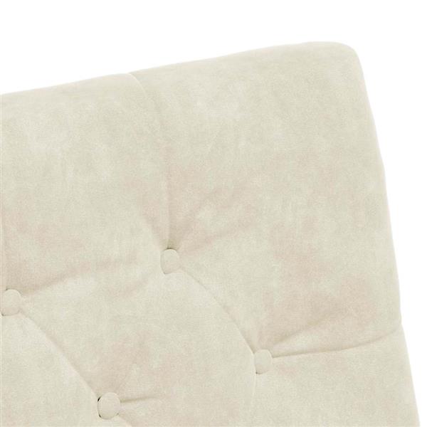 Grote foto vidaxl dining stoelen met wielen 2 pcs cr me 58 x 67 x 97 cm fluweel huis en inrichting stoelen