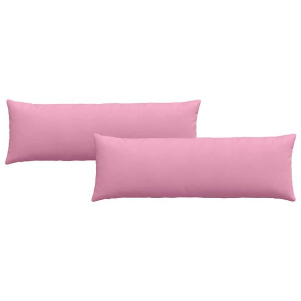 Grote foto vidaxl sofa kussens 2 pcs roze 120 x 40 cm stof huis en inrichting woningdecoratie