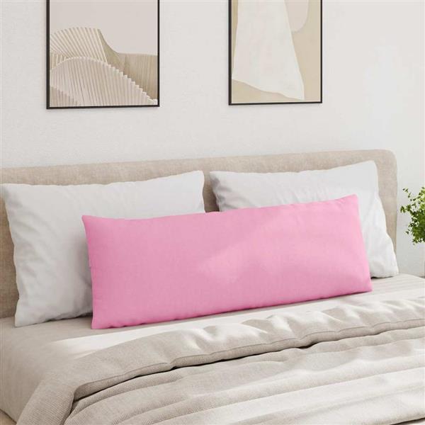 Grote foto vidaxl sofa kussens 2 pcs roze 120 x 40 cm stof huis en inrichting woningdecoratie
