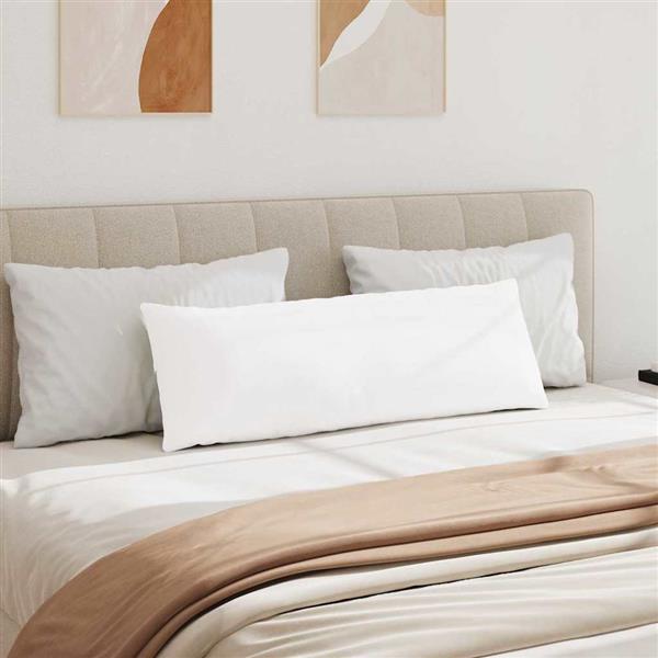 Grote foto vidaxl sofa kussens 2 pcs wit 120 x 40 cm stof huis en inrichting woningdecoratie