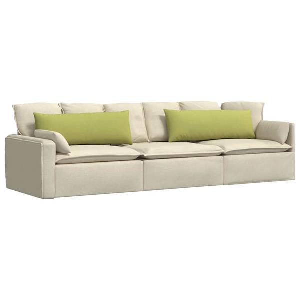Grote foto vidaxl sofa kussens 2 pcs lichtgroen 120 x 40 cm stof huis en inrichting woningdecoratie