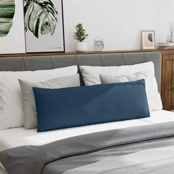 Grote foto vidaxl sofa kussens 2 pcs blauw 120 x 40 cm stof huis en inrichting woningdecoratie