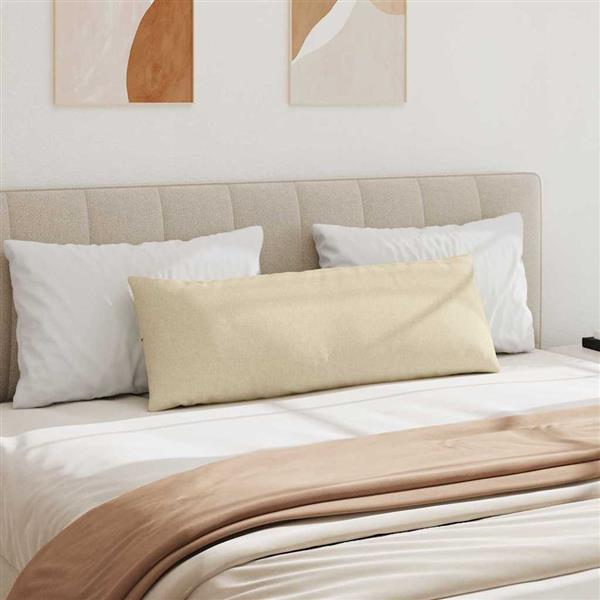 Grote foto vidaxl sofa kussens 2 pcs cr me 120 x 40 cm stof huis en inrichting woningdecoratie