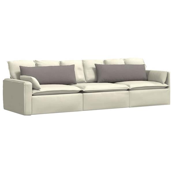 Grote foto vidaxl sofa kussens 2 pcs taupe 120 x 40 cm stof huis en inrichting woningdecoratie