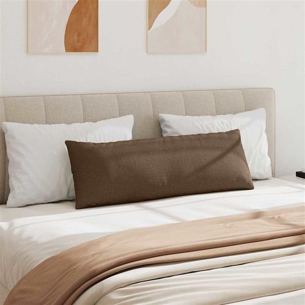 Grote foto vidaxl sofa kussens 2 pcs bruin 120 x 40 cm stof huis en inrichting woningdecoratie