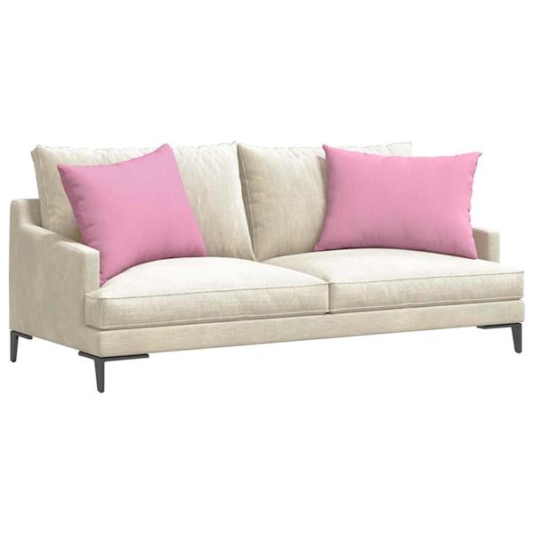 Grote foto vidaxl sofa kussens 2 pcs roze 70 x 50 cm stof huis en inrichting woningdecoratie