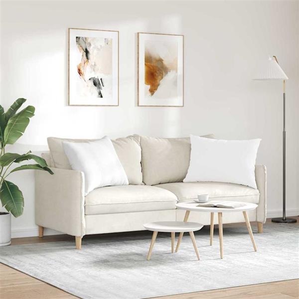 Grote foto vidaxl sofa kussens 2 pcs wit 70 x 50 cm stof huis en inrichting woningdecoratie