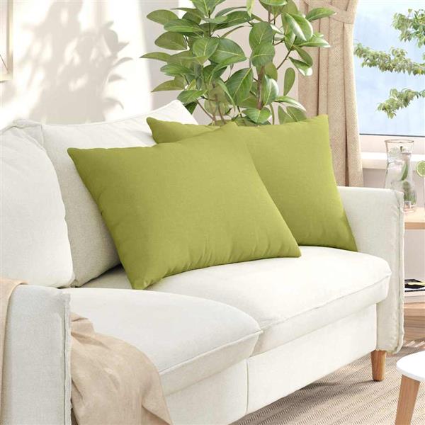 Grote foto vidaxl sofa kussens 2 pcs lichtgroen 70 x 50 cm stof huis en inrichting woningdecoratie