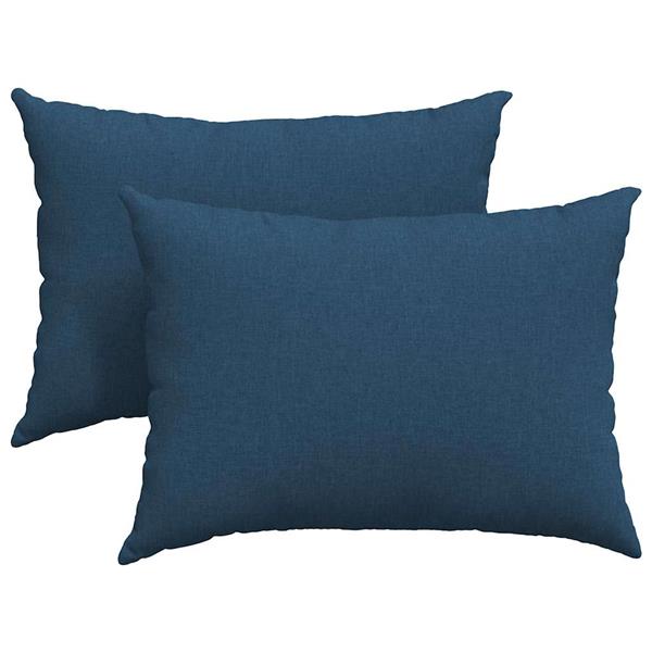 Grote foto vidaxl sofa kussens 2 pcs blauw 70 x 50 cm stof huis en inrichting woningdecoratie