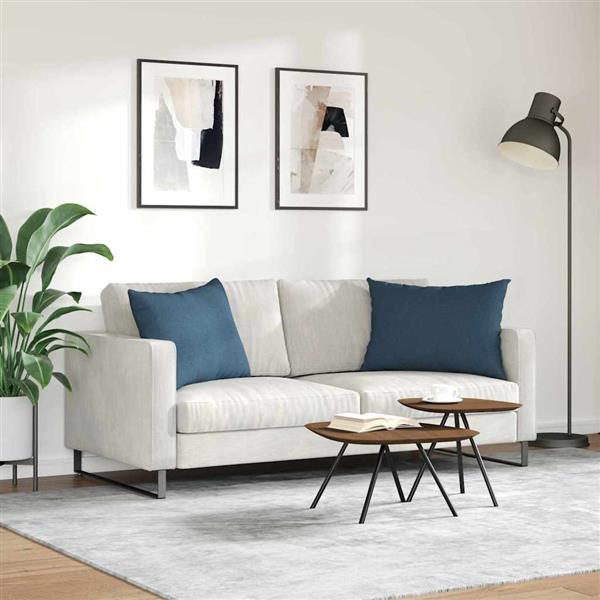 Grote foto vidaxl sofa kussens 2 pcs blauw 70 x 50 cm stof huis en inrichting woningdecoratie