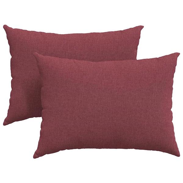 Grote foto vidaxl sofa kussens 2 pcs wijnrood 70 x 50 cm stof huis en inrichting woningdecoratie