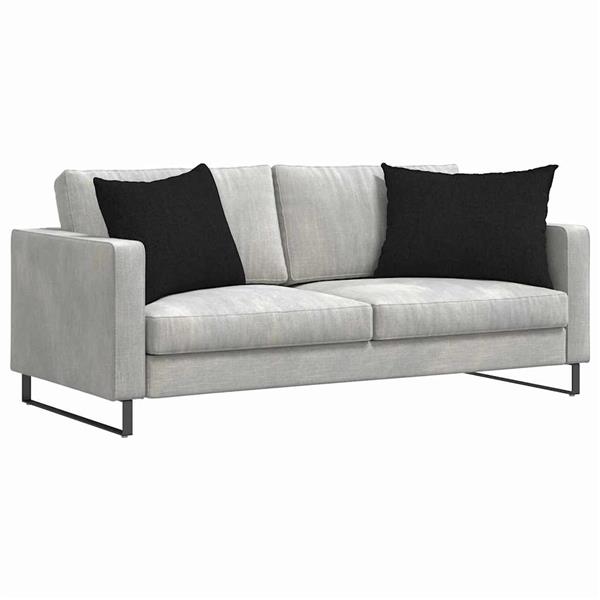 Grote foto vidaxl sofa kussens 2 pcs zwart 70 x 50 cm stof huis en inrichting woningdecoratie