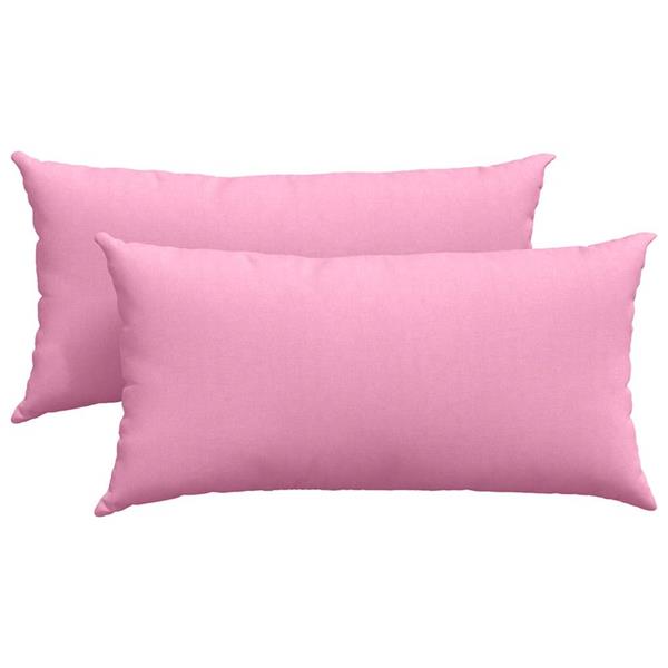 Grote foto vidaxl sofa kussens 2 pcs roze 80 x 40 cm stof huis en inrichting woningdecoratie