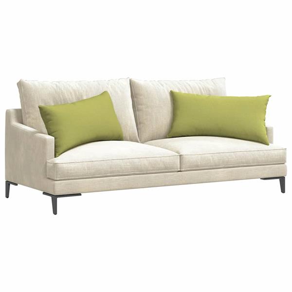 Grote foto vidaxl sofa kussens 2 pcs lichtgroen 80 x 40 cm stof huis en inrichting woningdecoratie