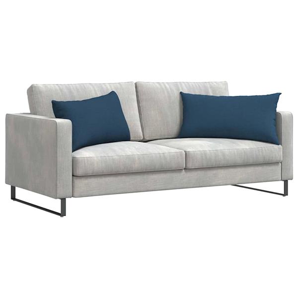 Grote foto vidaxl sofa kussens 2 pcs blauw 80 x 40 cm stof huis en inrichting woningdecoratie
