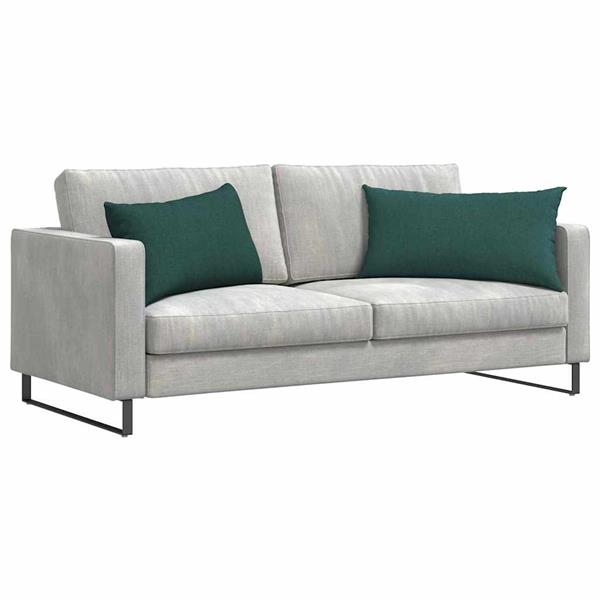 Grote foto vidaxl sofa kussens 2 pcs donkergroen 80 x 40 cm stof huis en inrichting woningdecoratie