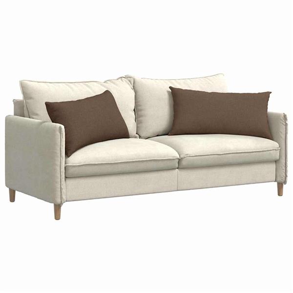 Grote foto vidaxl sofa kussens 2 pcs bruin 80 x 40 cm stof huis en inrichting woningdecoratie