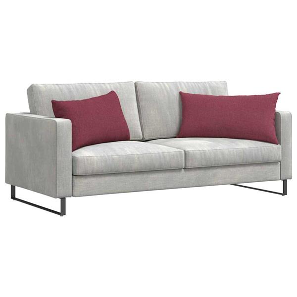 Grote foto vidaxl sofa kussens 2 pcs wijnrood 80 x 40 cm stof huis en inrichting woningdecoratie