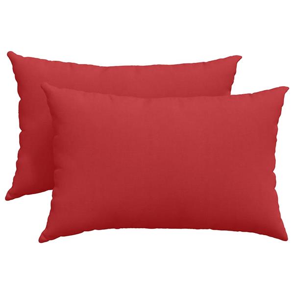 Grote foto vidaxl sofa kussens 2 pcs rood 60 x 40 cm stof huis en inrichting woningdecoratie