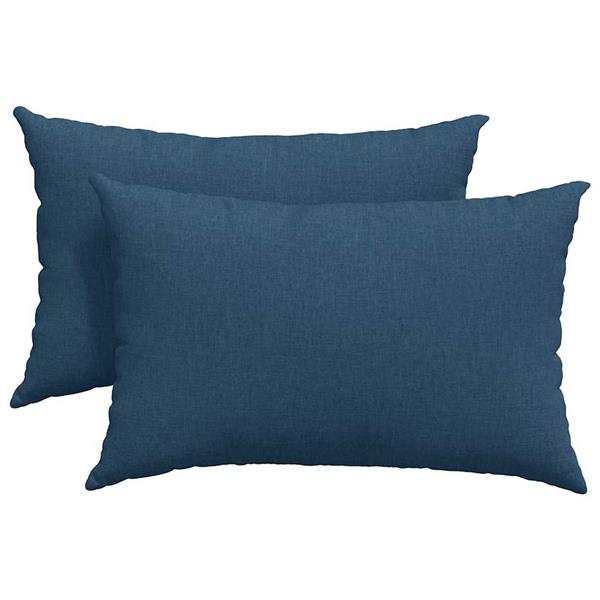 Grote foto vidaxl sofa kussens 2 pcs blauw 60 x 40 cm stof huis en inrichting woningdecoratie