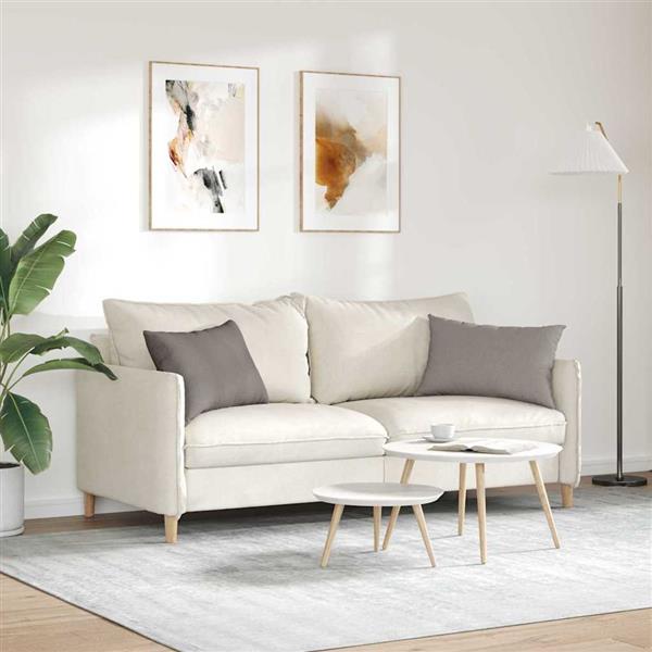 Grote foto vidaxl sofa kussens 2 pcs taupe 60 x 40 cm stof huis en inrichting woningdecoratie