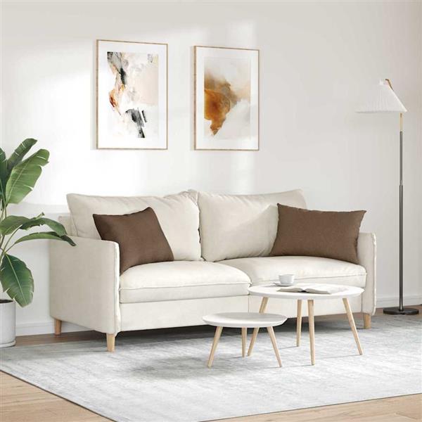 Grote foto vidaxl sofa kussens 2 pcs bruin 60 x 40 cm stof huis en inrichting woningdecoratie