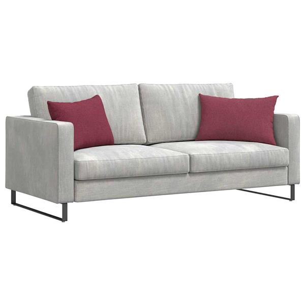 Grote foto vidaxl sofa kussens 2 pcs wijnrood 60 x 40 cm stof huis en inrichting woningdecoratie