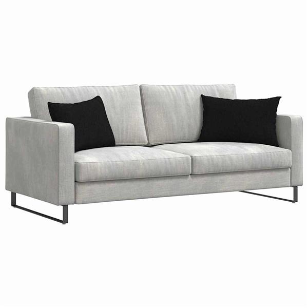 Grote foto vidaxl sofa kussens 2 pcs zwart 60 x 40 cm stof huis en inrichting woningdecoratie