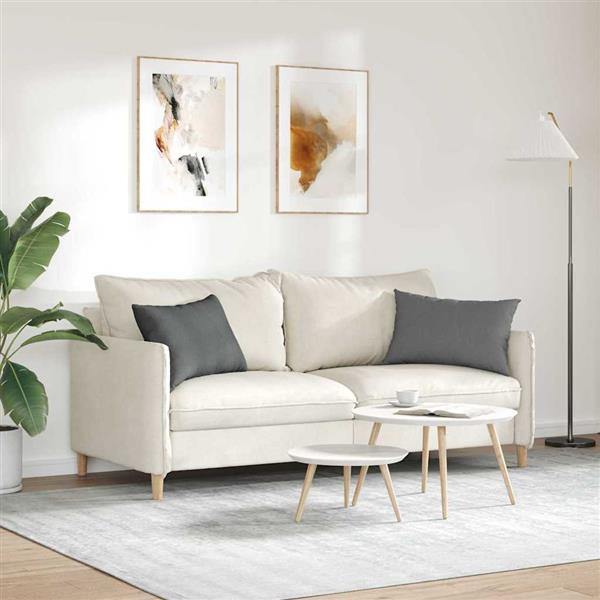 Grote foto vidaxl sofa kussens 2 pcs donkergrijs 60 x 40 cm stof huis en inrichting woningdecoratie