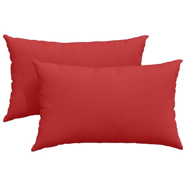 Grote foto vidaxl sofa kussens 2 pcs rood 50 x 30 cm stof huis en inrichting woningdecoratie