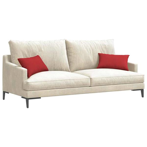 Grote foto vidaxl sofa kussens 2 pcs rood 50 x 30 cm stof huis en inrichting woningdecoratie