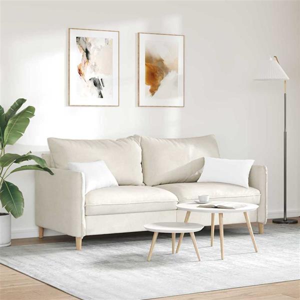 Grote foto vidaxl sofa kussens 2 pcs wit 50 x 30 cm stof huis en inrichting woningdecoratie