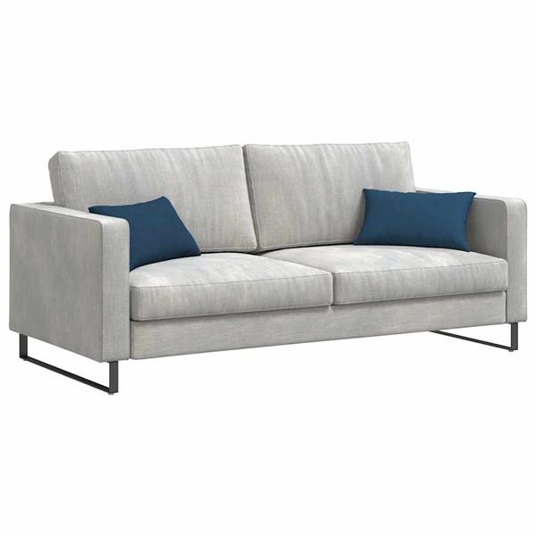 Grote foto vidaxl sofa kussens 2 pcs blauw 50 x 30 cm stof huis en inrichting woningdecoratie