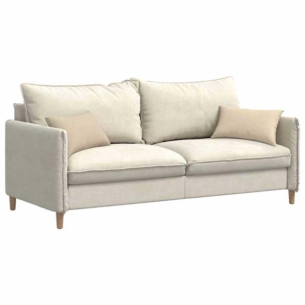 Grote foto vidaxl sofa kussens 2 pcs cr me 50 x 30 cm stof huis en inrichting woningdecoratie