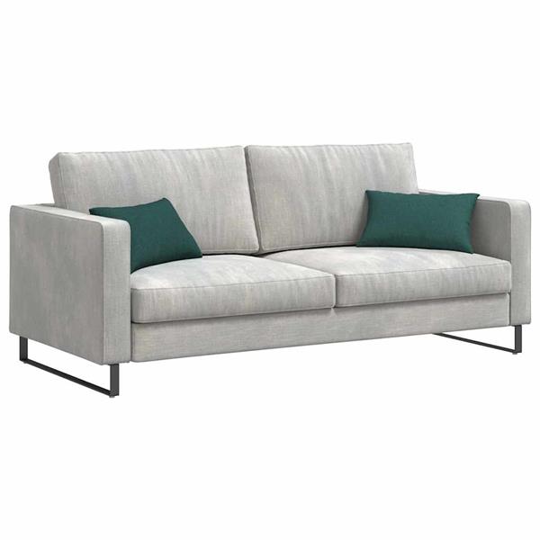 Grote foto vidaxl sofa kussens 2 pcs donkergroen 50 x 30 cm stof huis en inrichting woningdecoratie