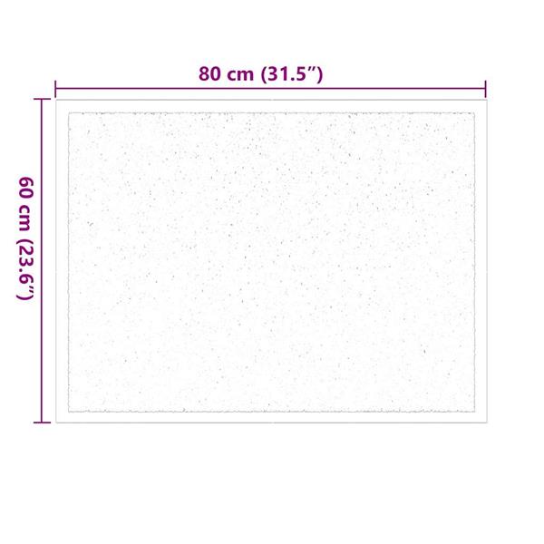 Grote foto vidaxl deurmat bordeauxrood 60 x 40 x 1.2 cm teddy stof tuin en terras overige tuin en terras