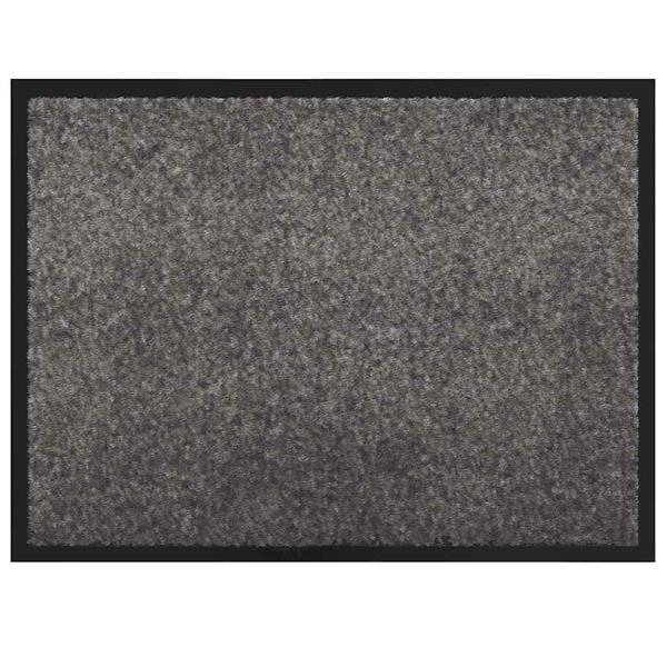 Grote foto vidaxl deurmat lichtgrijs 60 x 40 x 1.2 cm teddy stof tuin en terras overige tuin en terras